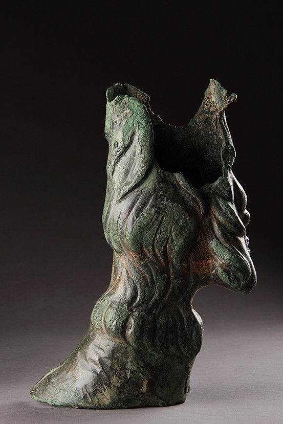 Ancient Roman Life-Size Hollow Cast Gilded Bronze Hairy Goat’s Foot